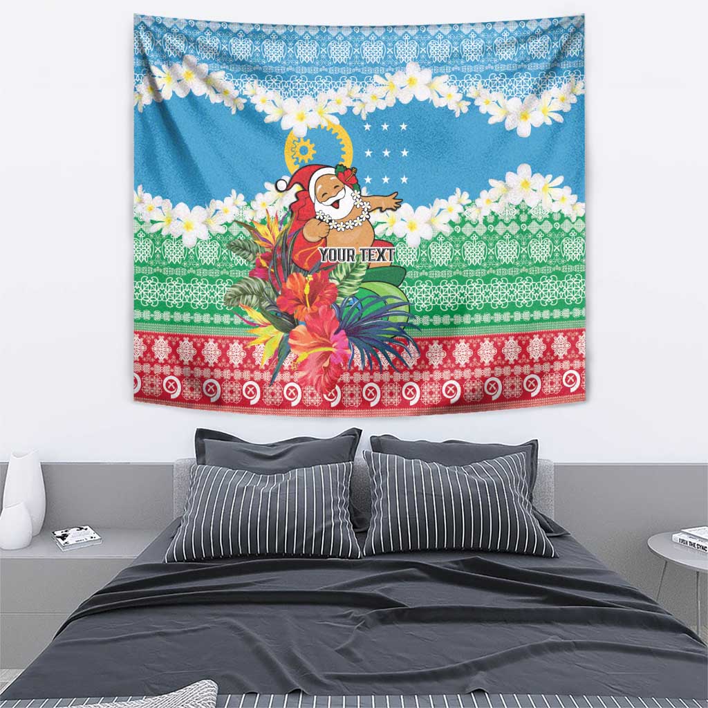 Personalised Sanma Joyeux Noel Tapestry Proud To Be a Ni-Van Sand Drawing Art - Polynesian Pride