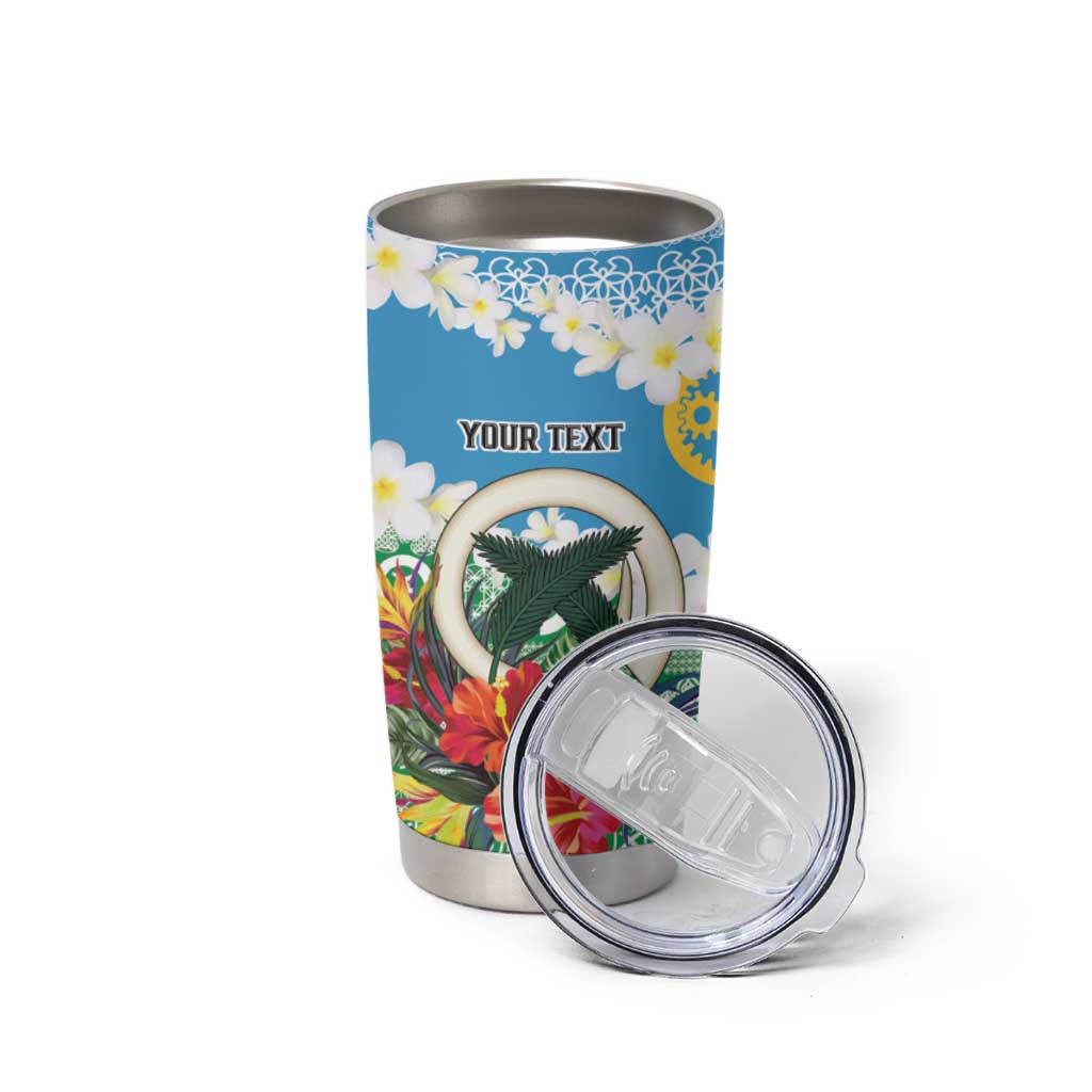 Personalised Sanma Joyeux Noel Tumbler Cup Proud To Be a Ni-Van Sand Drawing Art - Polynesian Pride