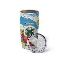 Personalised Sanma Joyeux Noel Tumbler Cup Proud To Be a Ni-Van Sand Drawing Art - Polynesian Pride