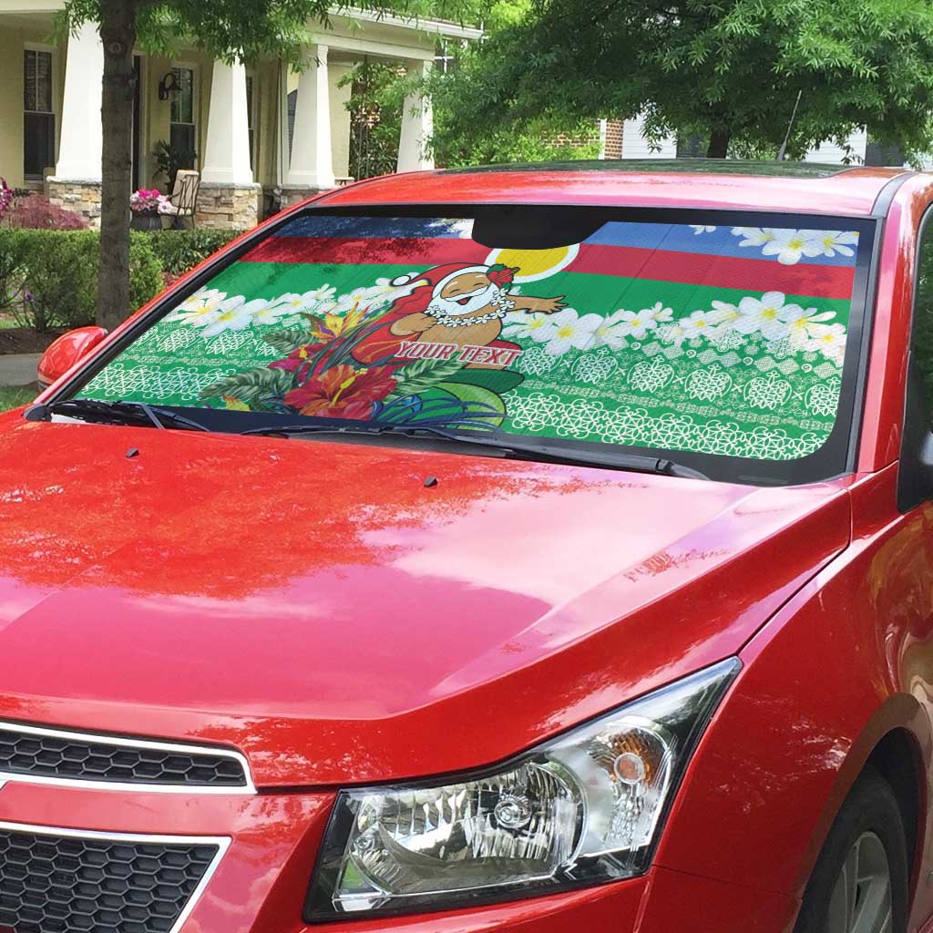 Personalised Shefa Joyeux Noel Auto Sun Shade Proud To Be a Ni-Van Sand Drawing Art - undefined