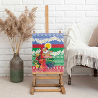 Personalised Shefa Joyeux Noel Canvas Wall Art Proud To Be a Ni-Van Sand Drawing Art - Polynesian Pride