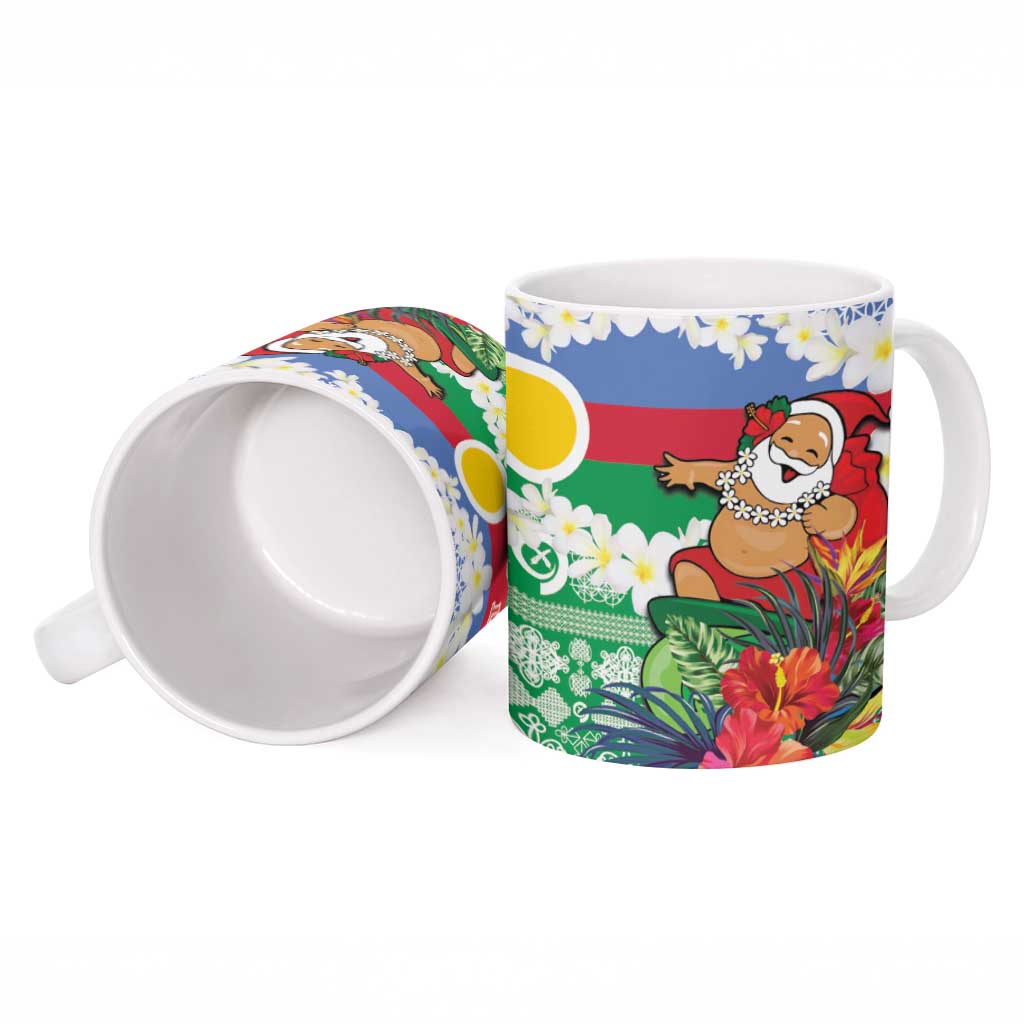 Personalised Shefa Joyeux Noel Ceramic Mug Proud To Be a Ni-Van Sand Drawing Art - Polynesian Pride