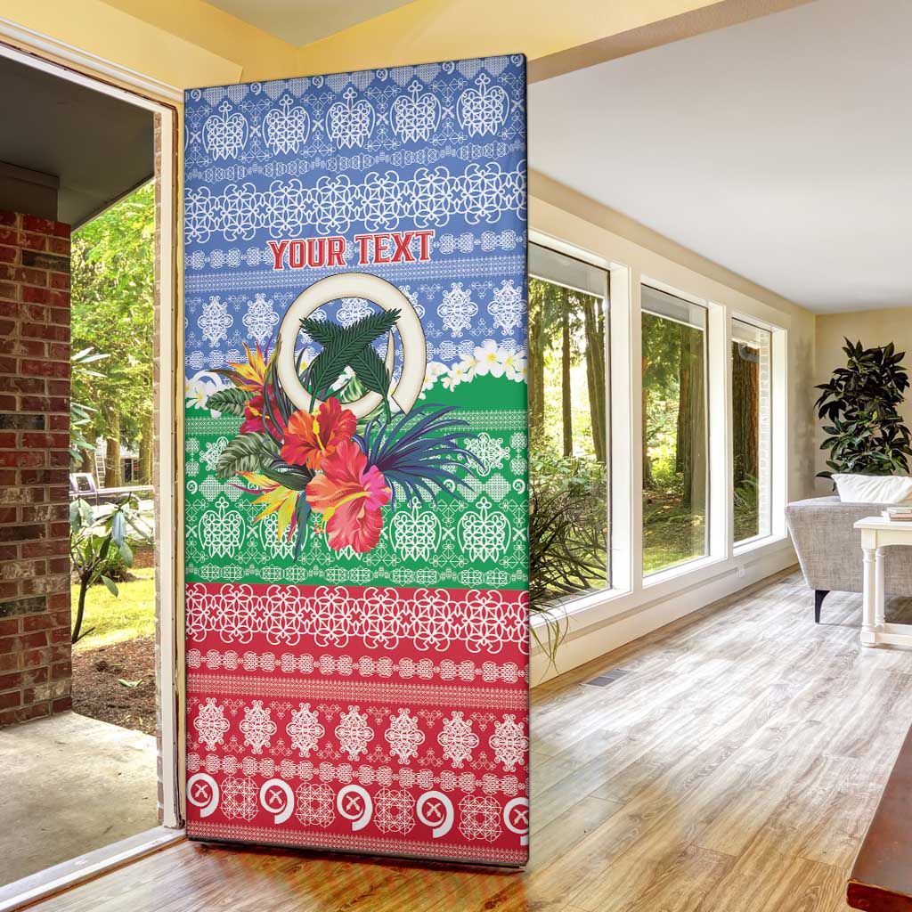 Personalised Shefa Joyeux Noel Door Cover Proud To Be a Ni-Van Sand Drawing Art - Polynesian Pride