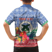 Personalised Shefa Joyeux Noel Family Matching Tank Maxi Dress and Hawaiian Shirt Proud To Be a Ni-Van Sand Drawing Art LT9 - Polynesian Pride