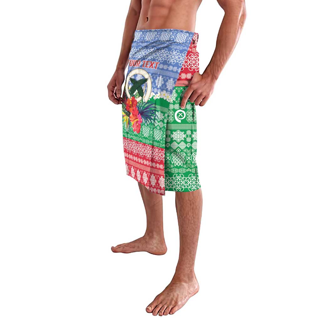 Personalised Shefa Joyeux Noel Lavalava Proud To Be a Ni-Van Sand Drawing Art - Polynesian Pride