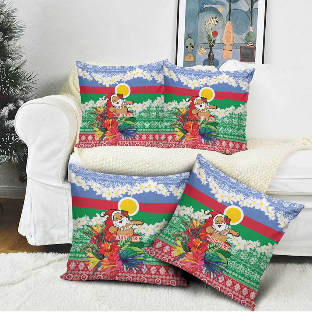 Personalised Shefa Joyeux Noel Pillow Cover Proud To Be a Ni-Van Sand Drawing Art - Polynesian Pride