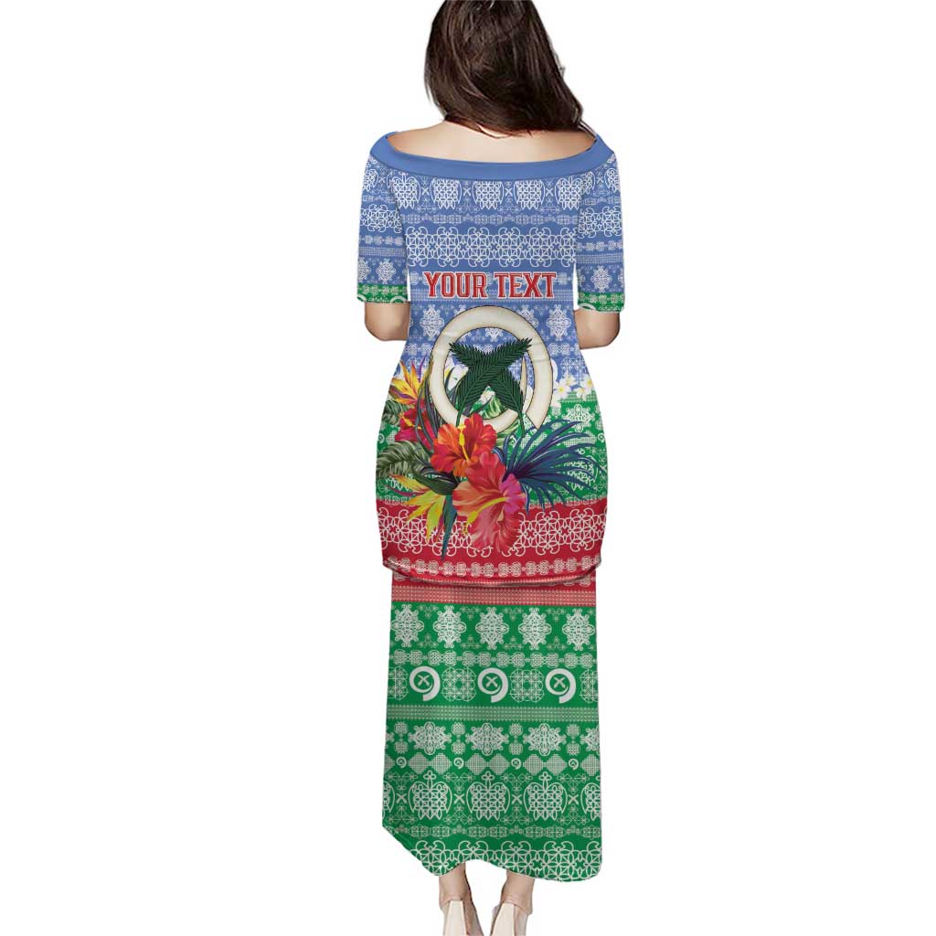 Personalised Shefa Joyeux Noel Puletasi Proud To Be a Ni-Van Sand Drawing Art - Polynesian Pride
