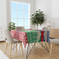 Personalised Shefa Joyeux Noel Tablecloth Proud To Be a Ni-Van Sand Drawing Art - Polynesian Pride