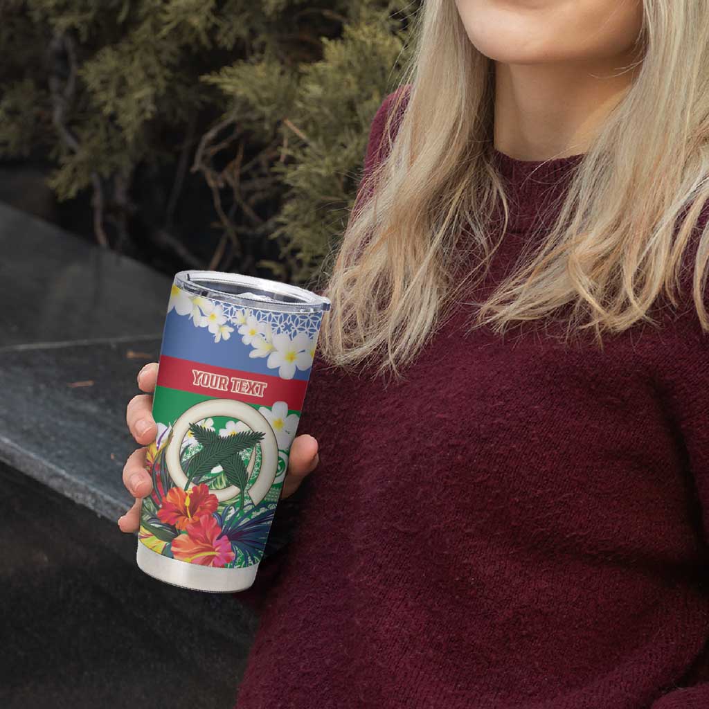 Personalised Shefa Joyeux Noel Tumbler Cup Proud To Be a Ni-Van Sand Drawing Art - Polynesian Pride