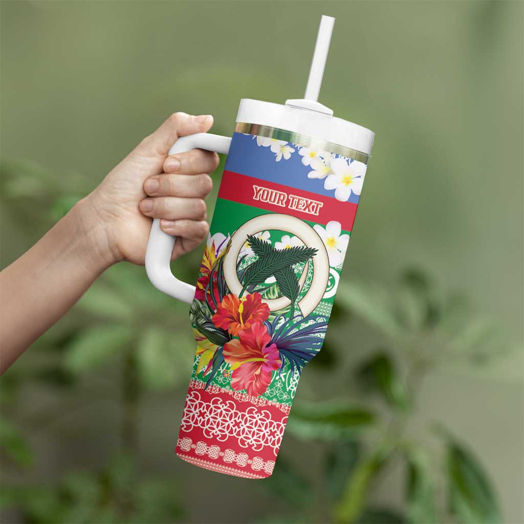 Personalised Shefa Joyeux Noel Tumbler With Handle Proud To Be a Ni-Van Sand Drawing Art LT9 - Polynesian Pride