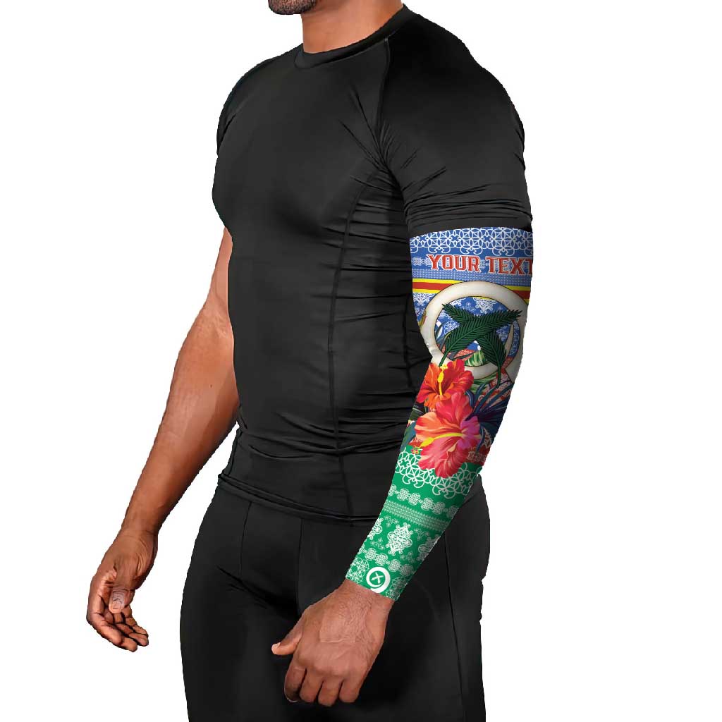 Personalised Tafea Joyeux Noel Arm Sleeves Proud To Be a Ni-Van Sand Drawing Art - Polynesian Pride
