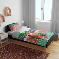Personalised Tafea Joyeux Noel Bedding Set Proud To Be a Ni-Van Sand Drawing Art - Polynesian Pride