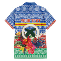 Personalised Tafea Joyeux Noel Family Matching Long Sleeve Bodycon Dress and Hawaiian Shirt Proud To Be a Ni-Van Sand Drawing Art LT9 - Polynesian Pride