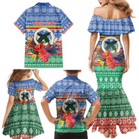 Personalised Tafea Joyeux Noel Family Matching Mermaid Dress and Hawaiian Shirt Proud To Be a Ni-Van Sand Drawing Art LT9 - Polynesian Pride