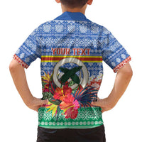 Personalised Tafea Joyeux Noel Family Matching Off Shoulder Maxi Dress and Hawaiian Shirt Proud To Be a Ni-Van Sand Drawing Art LT9 - Polynesian Pride