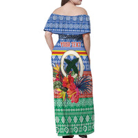 Personalised Tafea Joyeux Noel Family Matching Off Shoulder Maxi Dress and Hawaiian Shirt Proud To Be a Ni-Van Sand Drawing Art LT9 - Polynesian Pride