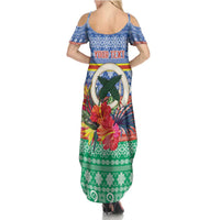 Personalised Tafea Joyeux Noel Family Matching Summer Maxi Dress and Hawaiian Shirt Proud To Be a Ni-Van Sand Drawing Art LT9 - Polynesian Pride