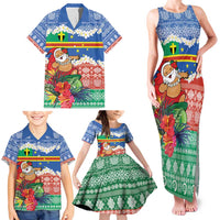 Personalised Tafea Joyeux Noel Family Matching Tank Maxi Dress and Hawaiian Shirt Proud To Be a Ni-Van Sand Drawing Art LT9 - Polynesian Pride