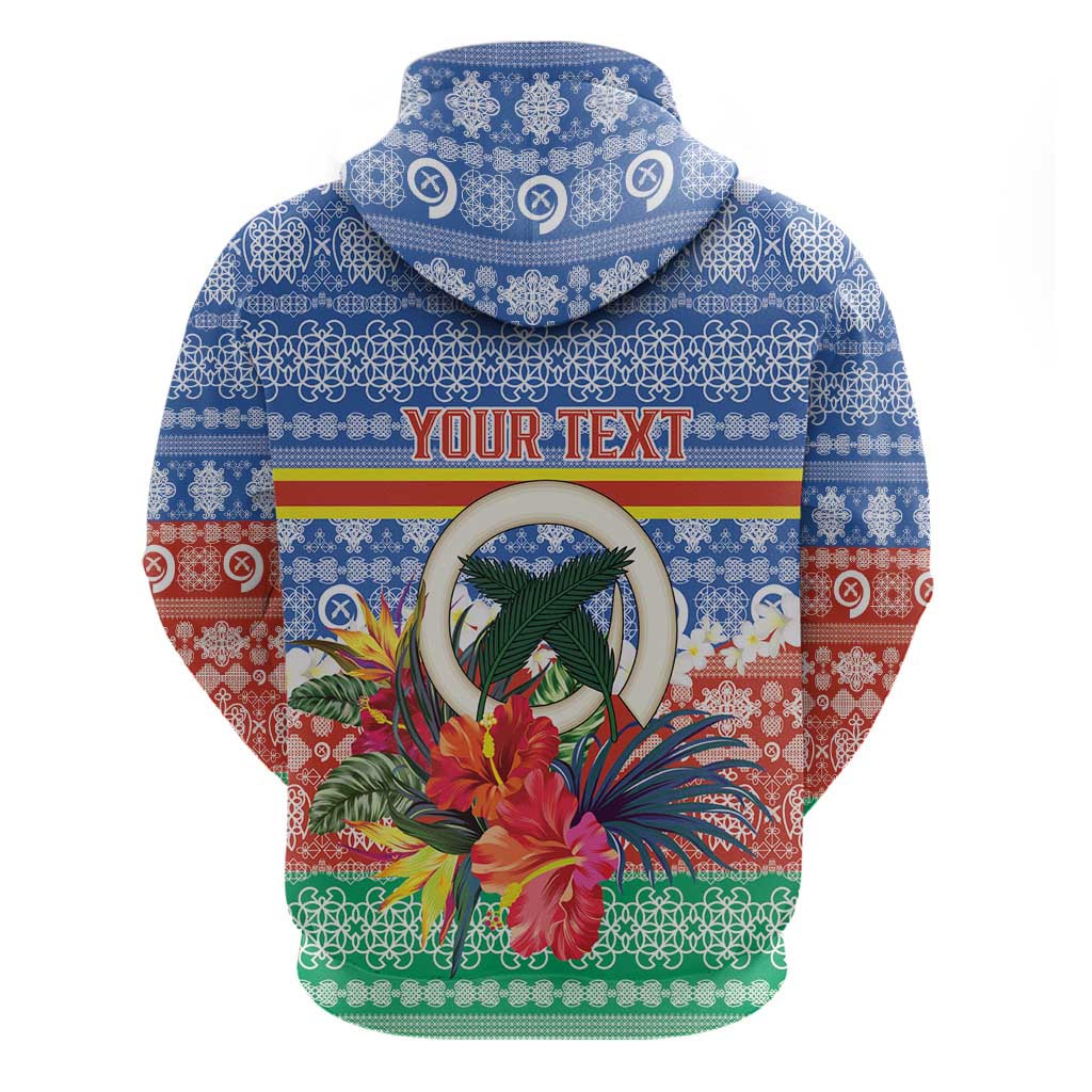 Personalised Tafea Joyeux Noel Hoodie Proud To Be a Ni-Van Sand Drawing Art - Polynesian Pride