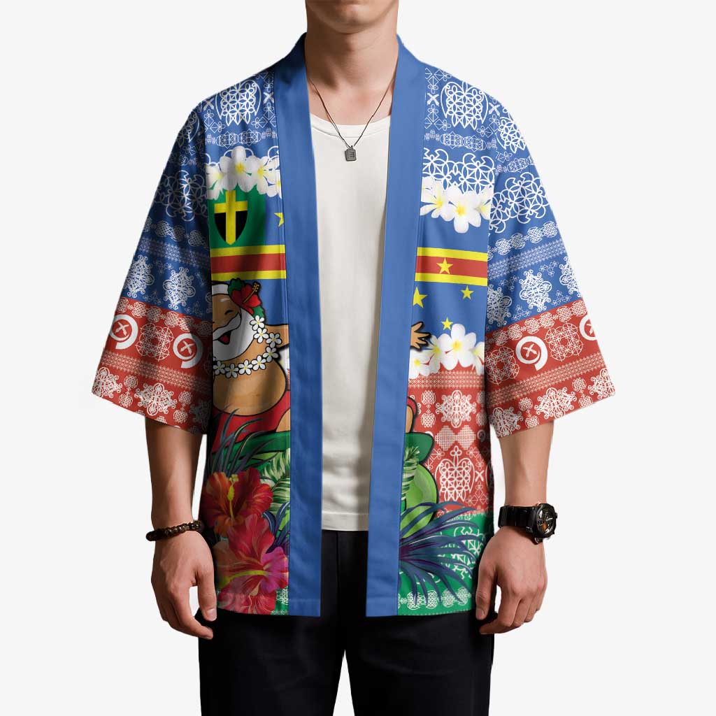 Personalised Tafea Joyeux Noel Kimono Proud To Be a Ni-Van Sand Drawing Art - Polynesian Pride