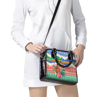Personalised Tafea Joyeux Noel Shoulder Handbag Proud To Be a Ni-Van Sand Drawing Art - Polynesian Pride