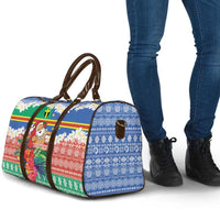 Personalised Tafea Joyeux Noel Travel Bag Proud To Be a Ni-Van Sand Drawing Art - Polynesian Pride