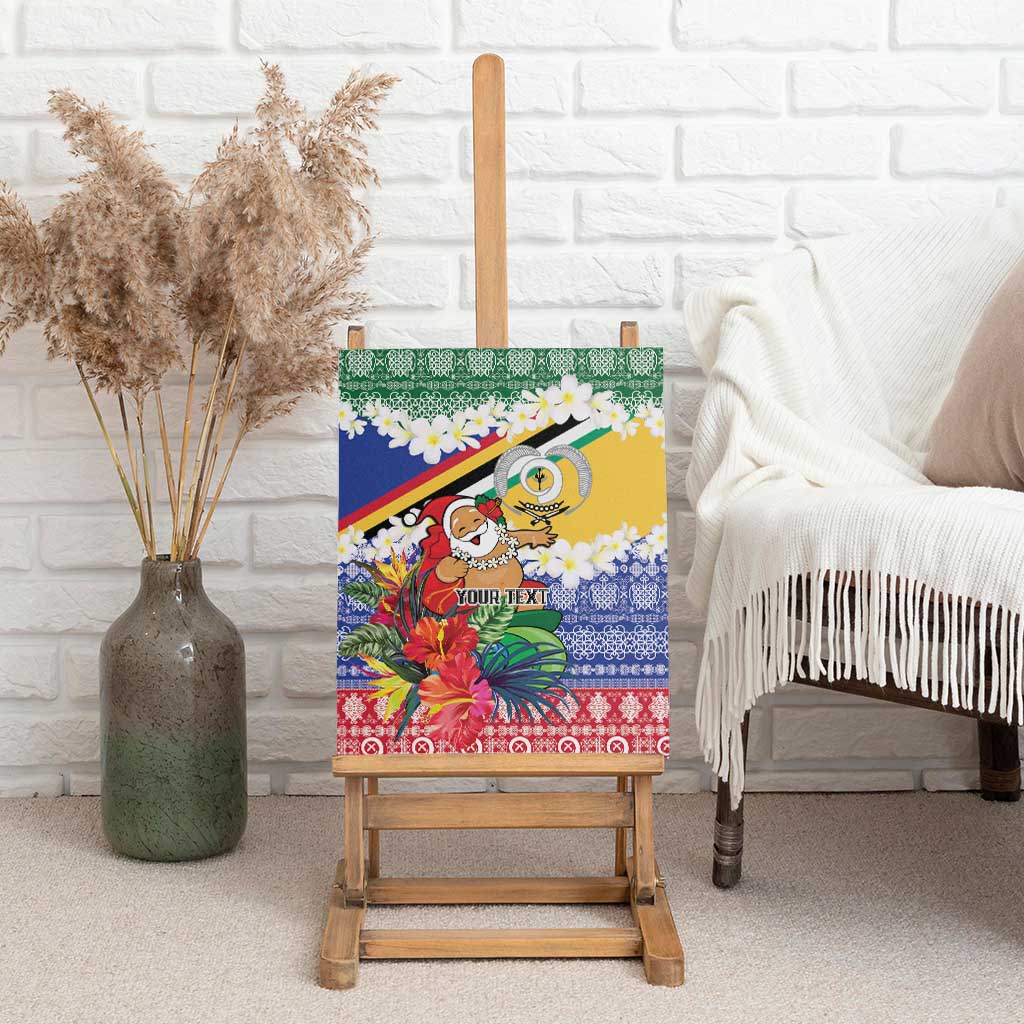 Personalised Torba Joyeux Noel Canvas Wall Art Proud To Be a Ni-Van Sand Drawing Art - Polynesian Pride