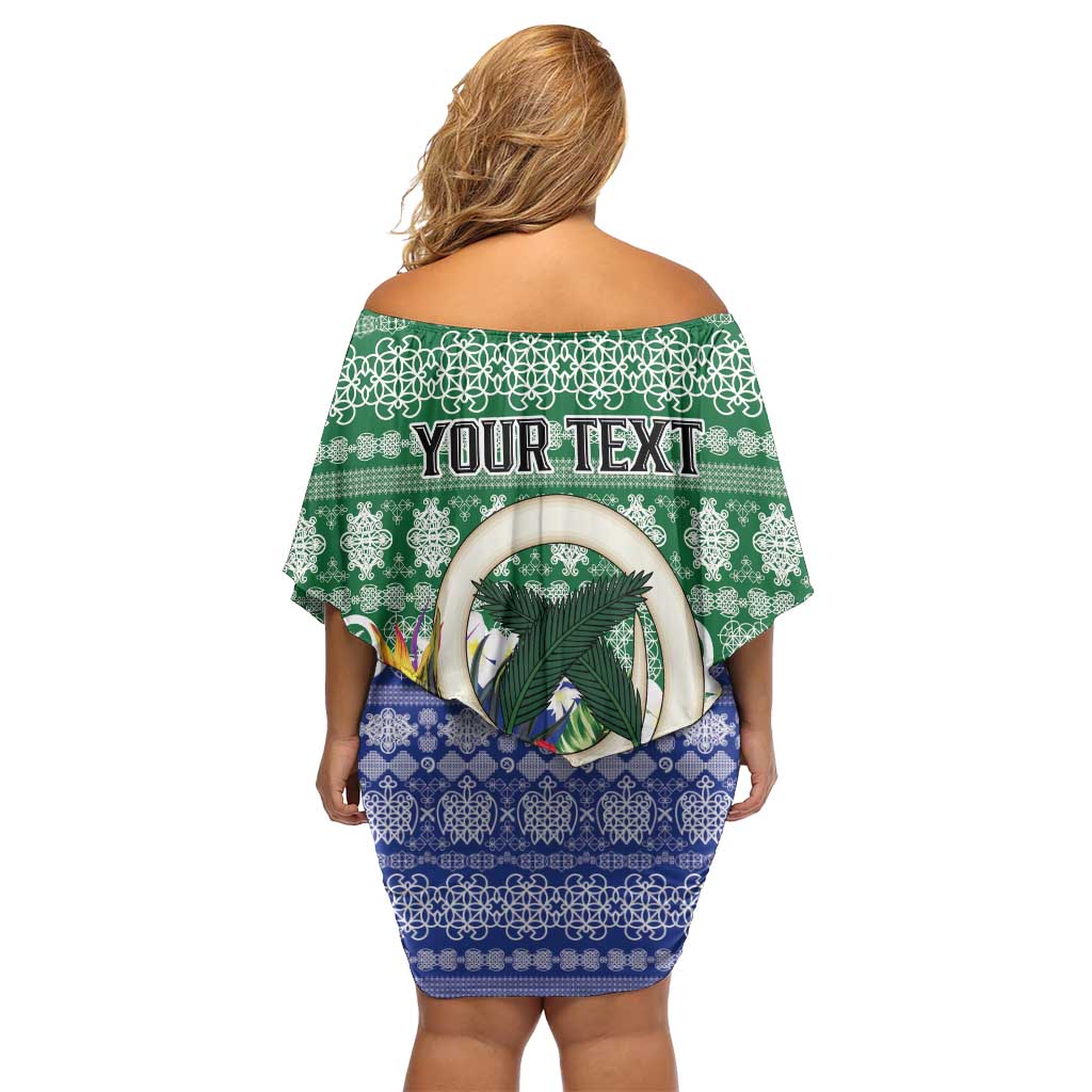 Personalised Torba Joyeux Noel Family Matching Off Shoulder Short Dress and Hawaiian Shirt Proud To Be a Ni-Van Sand Drawing Art LT9 - Polynesian Pride