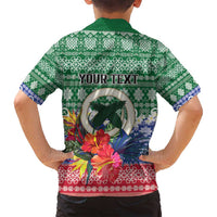 Personalised Torba Joyeux Noel Family Matching Puletasi and Hawaiian Shirt Proud To Be a Ni-Van Sand Drawing Art LT9 - Polynesian Pride
