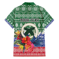 Personalised Torba Joyeux Noel Family Matching Summer Maxi Dress and Hawaiian Shirt Proud To Be a Ni-Van Sand Drawing Art LT9 - Polynesian Pride