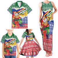 Personalised Torba Joyeux Noel Family Matching Tank Maxi Dress and Hawaiian Shirt Proud To Be a Ni-Van Sand Drawing Art LT9 - Polynesian Pride
