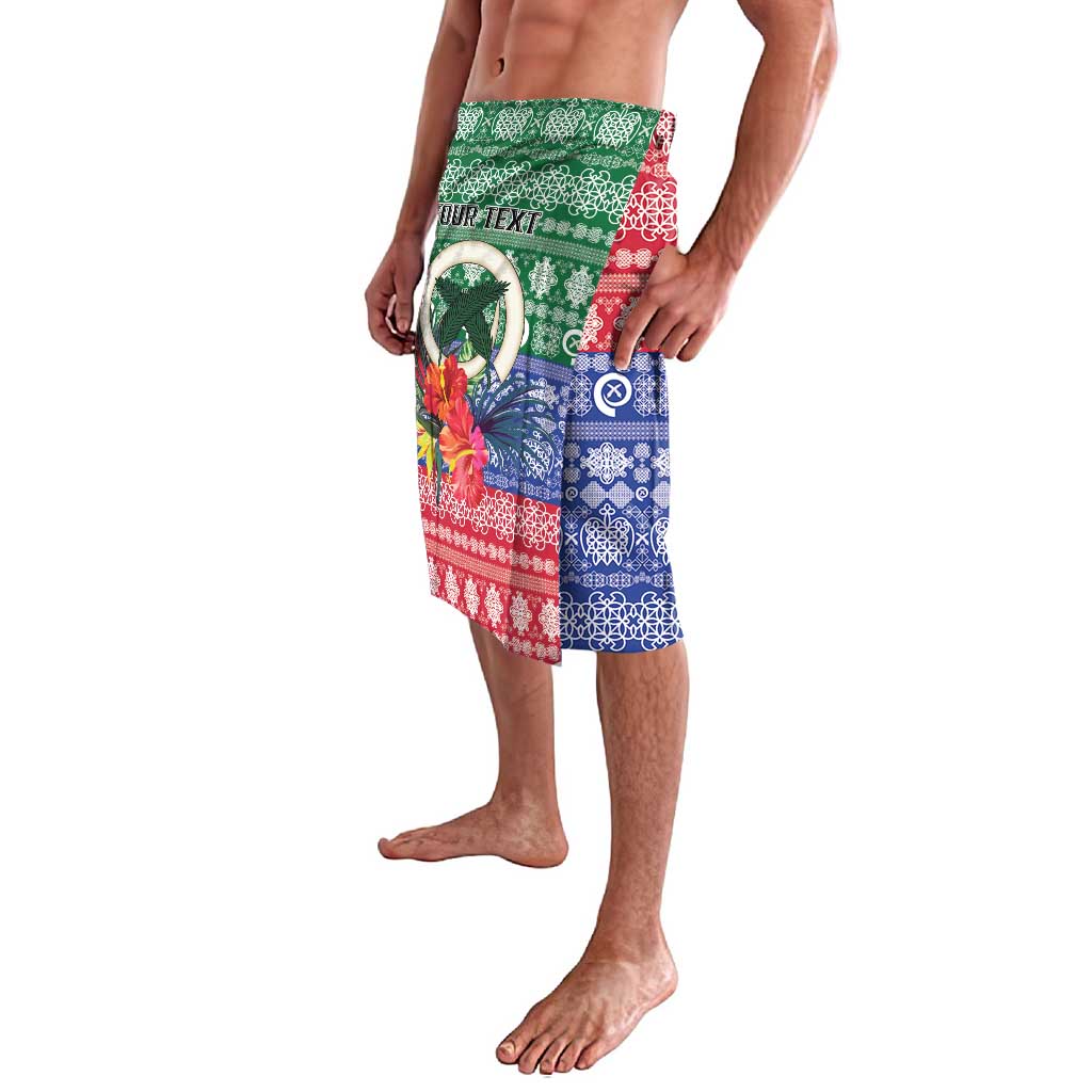 Personalised Torba Joyeux Noel Lavalava Proud To Be a Ni-Van Sand Drawing Art - Polynesian Pride
