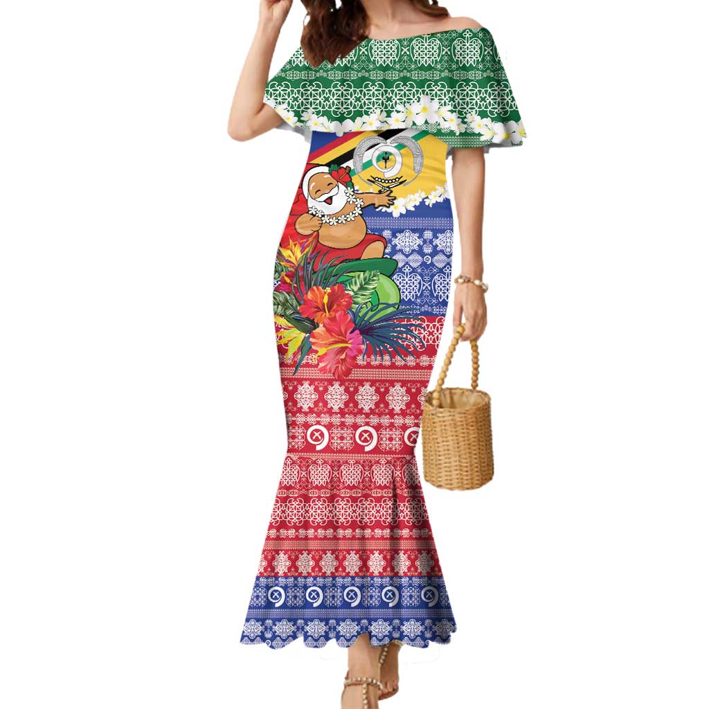 Personalised Torba Joyeux Noel Mermaid Dress Proud To Be a Ni-Van Sand Drawing Art - Polynesian Pride