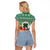 Personalised Torba Joyeux Noel Raglan Cropped T Shirt Proud To Be a Ni-Van Sand Drawing Art - Polynesian Pride