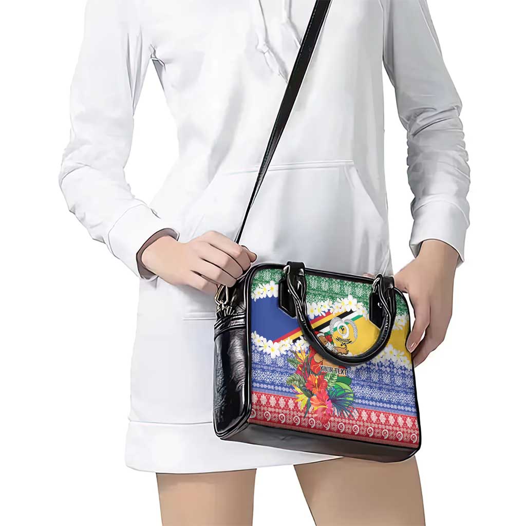 Personalised Torba Joyeux Noel Shoulder Handbag Proud To Be a Ni-Van Sand Drawing Art - Polynesian Pride