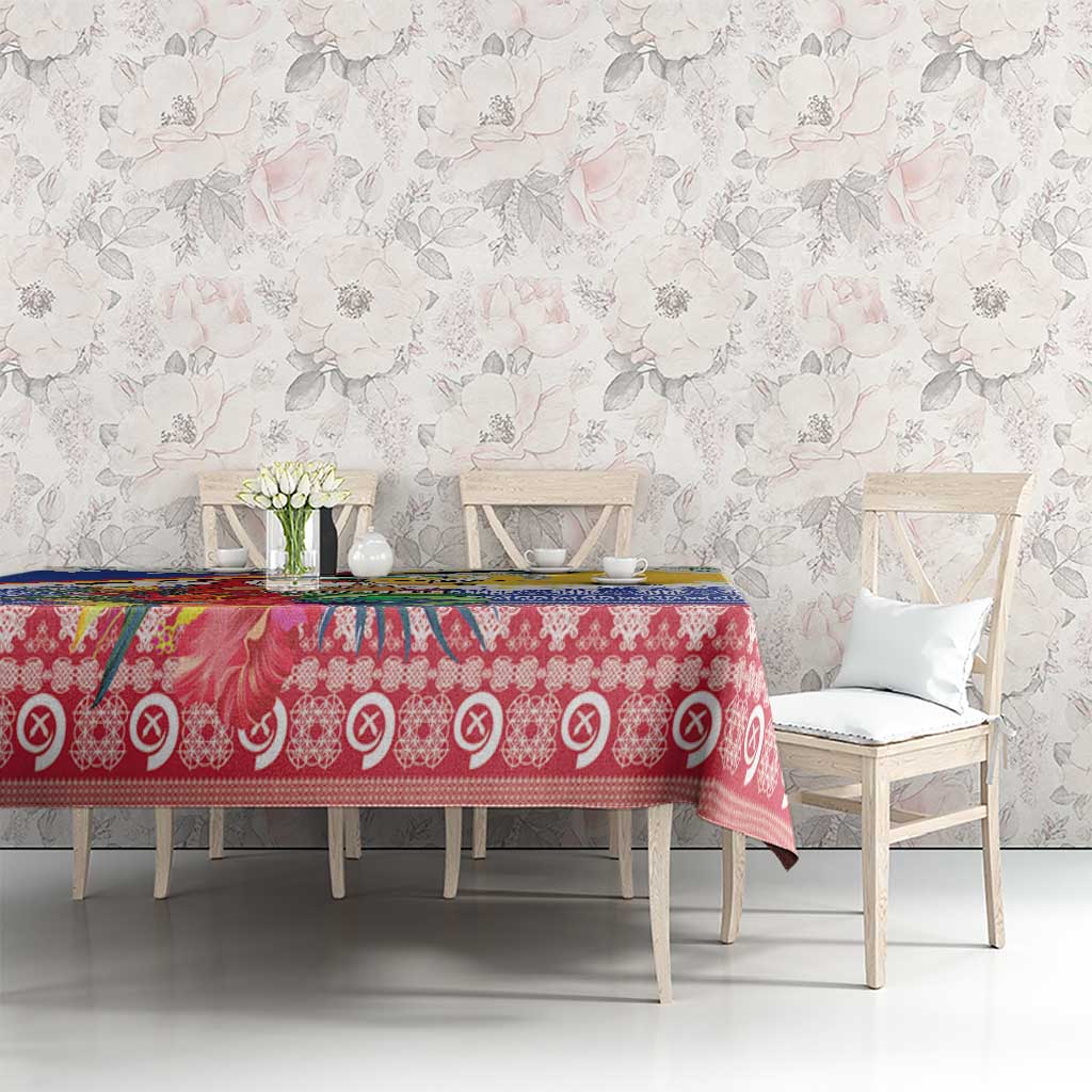Personalised Torba Joyeux Noel Tablecloth Proud To Be a Ni-Van Sand Drawing Art - Polynesian Pride