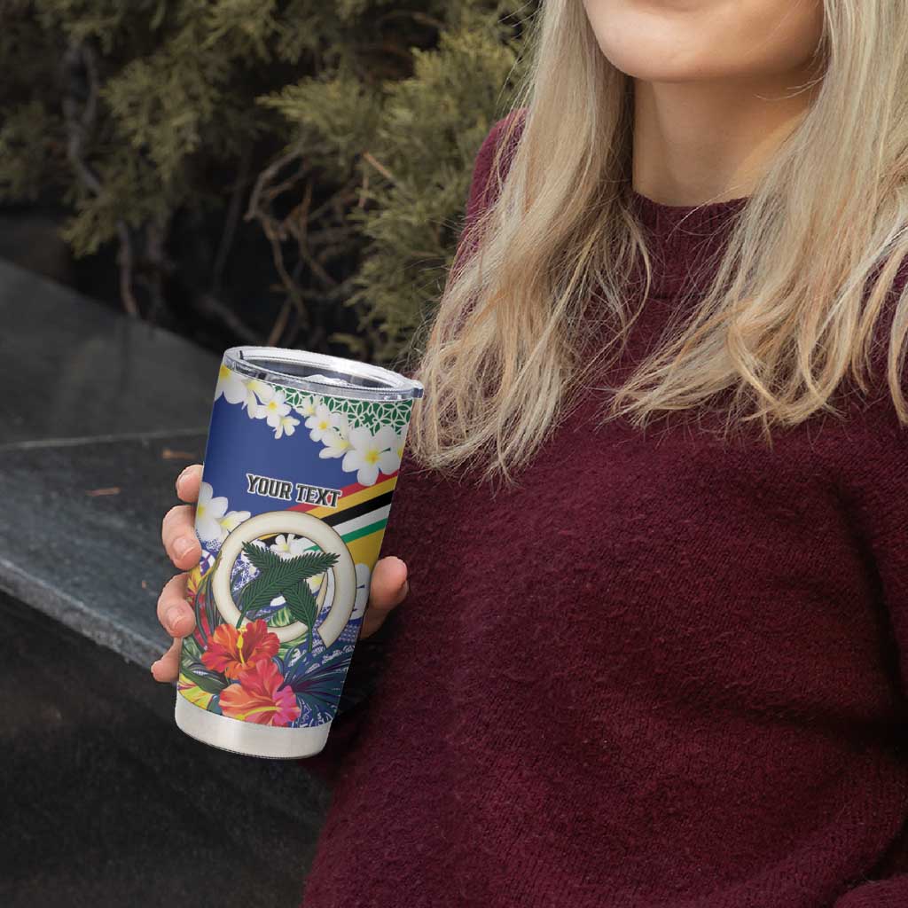 Personalised Torba Joyeux Noel Tumbler Cup Proud To Be a Ni-Van Sand Drawing Art - Polynesian Pride
