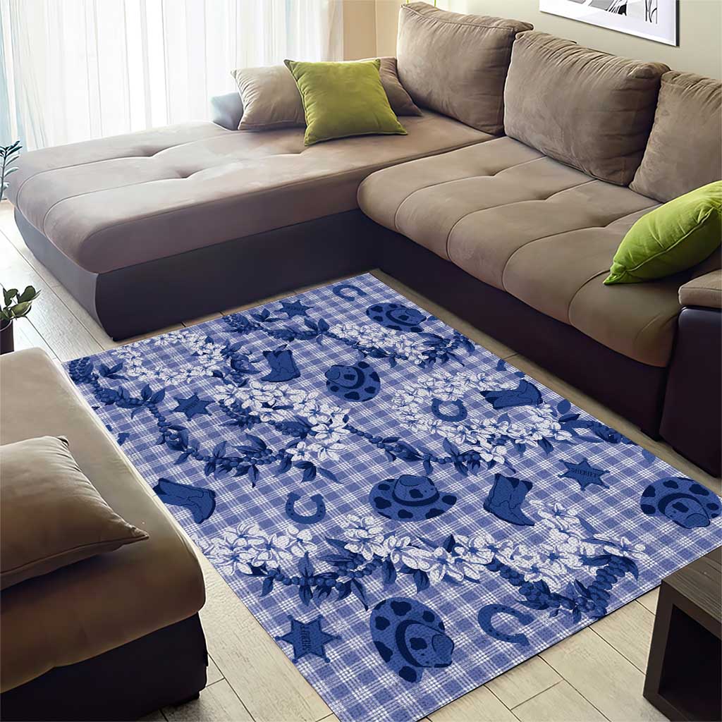 Mokihana Maile Ilima Leis Paniolo Palaka Area Rug Hawaiian Polu Spirit - Polynesian Pride