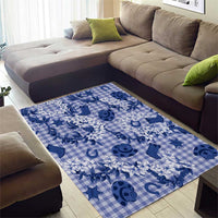 Mokihana Maile Ilima Leis Paniolo Palaka Area Rug Hawaiian Polu Spirit - Polynesian Pride