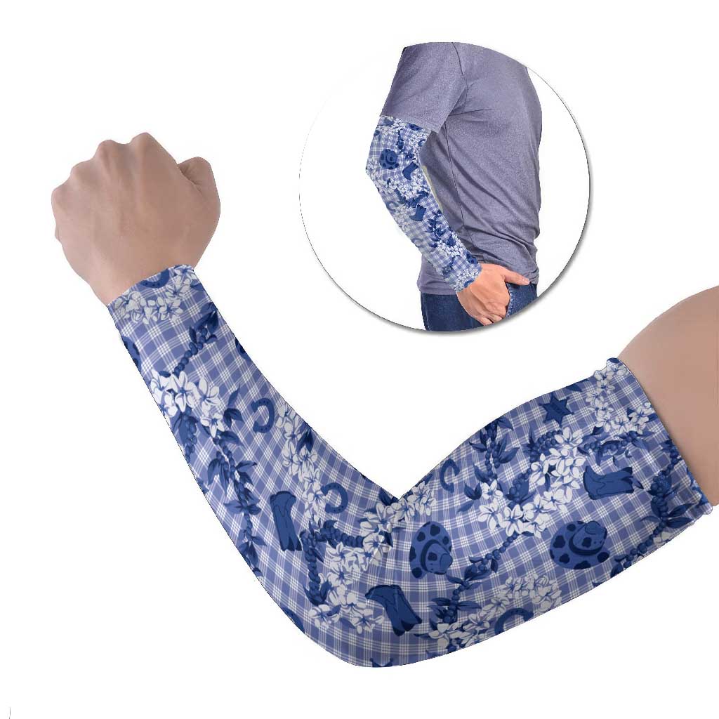 Mokihana Maile Ilima Leis Paniolo Palaka Arm Sleeves Hawaiian Polu Spirit - Polynesian Pride