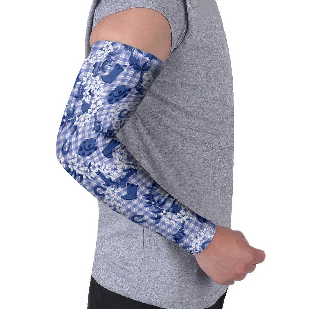 Mokihana Maile Ilima Leis Paniolo Palaka Arm Sleeves Hawaiian Polu Spirit - Polynesian Pride