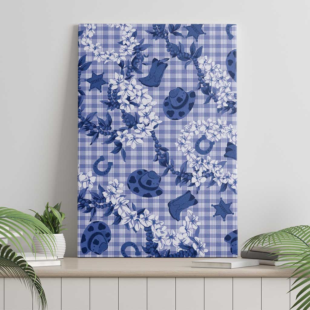Mokihana Maile Ilima Leis Paniolo Palaka Canvas Wall Art Hawaiian Polu Spirit LT9 - Polynesian Pride