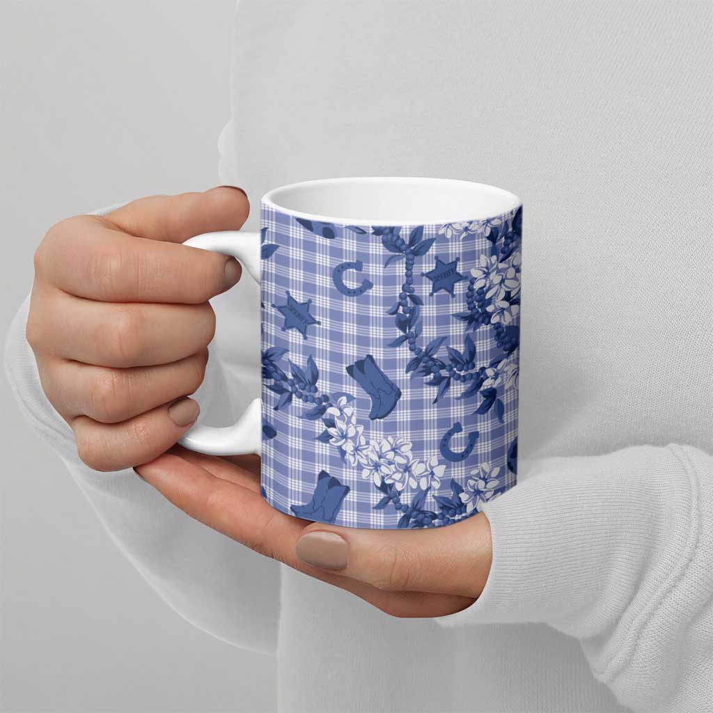 Mokihana Maile Ilima Leis Paniolo Palaka Ceramic Mug Hawaiian Polu Spirit - Polynesian Pride