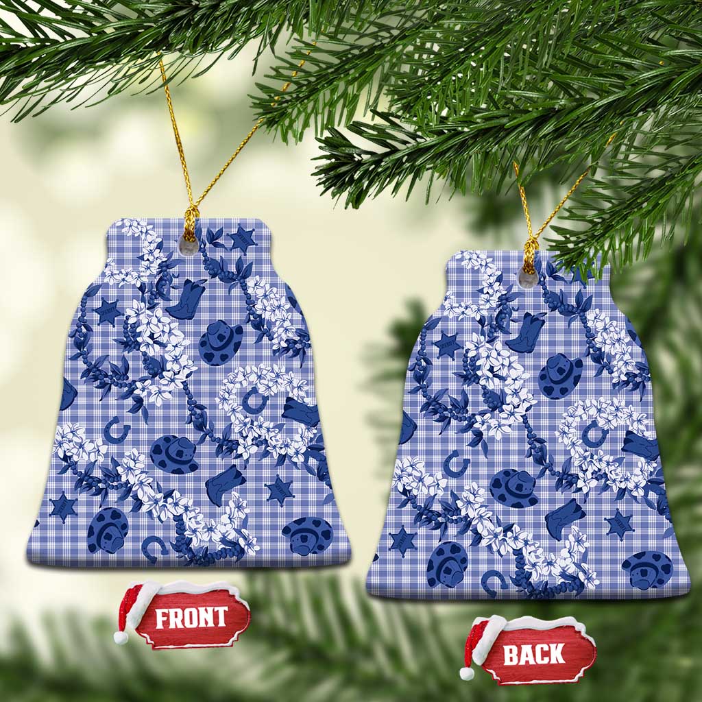 Mokihana Maile Ilima Leis Paniolo Palaka Ceramic Ornament Hawaiian Polu Spirit - Polynesian Pride