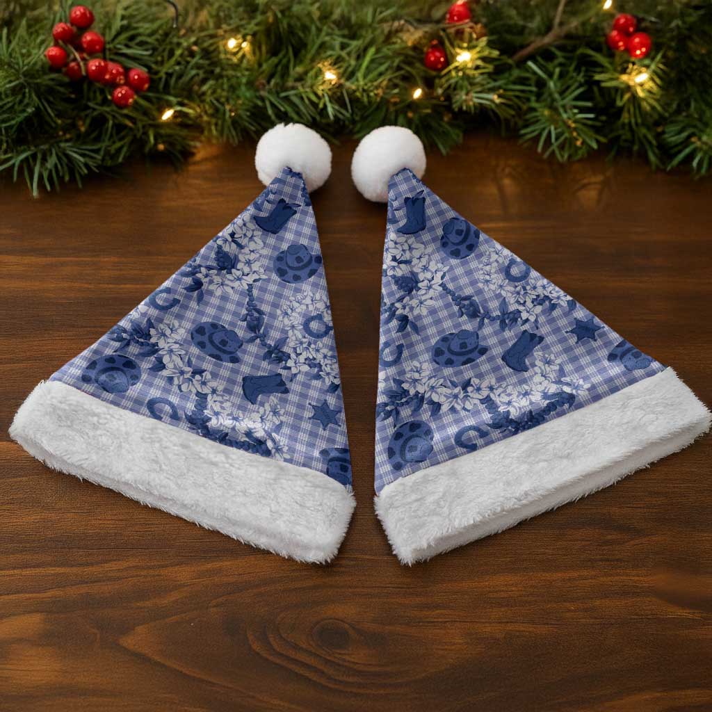 Mokihana Maile Ilima Leis Paniolo Palaka Christmas Santa Hat Hawaiian Polu Spirit - Polynesian Pride