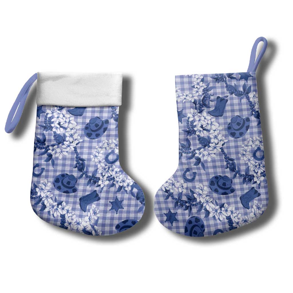 Mokihana Maile Ilima Leis Paniolo Palaka Christmas Stocking Hawaiian Polu Spirit - Polynesian Pride