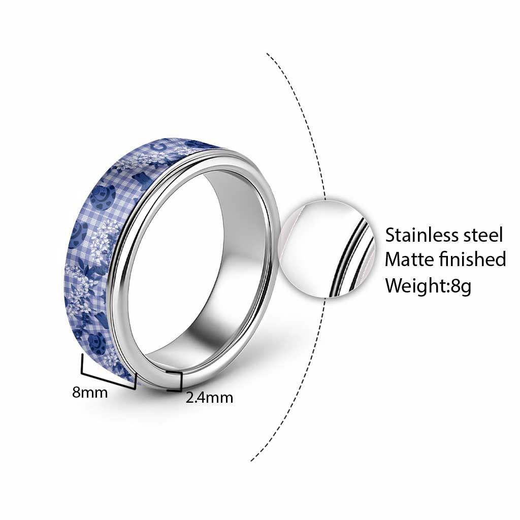 Mokihana Maile Ilima Leis Paniolo Palaka Classic Ring Hawaiian Polu Spirit - Polynesian Pride