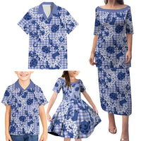 Mokihana Maile Ilima Leis Paniolo Palaka Family Matching Puletasi and Hawaiian Shirt Hawaiian Polu Spirit LT9 - Polynesian Pride