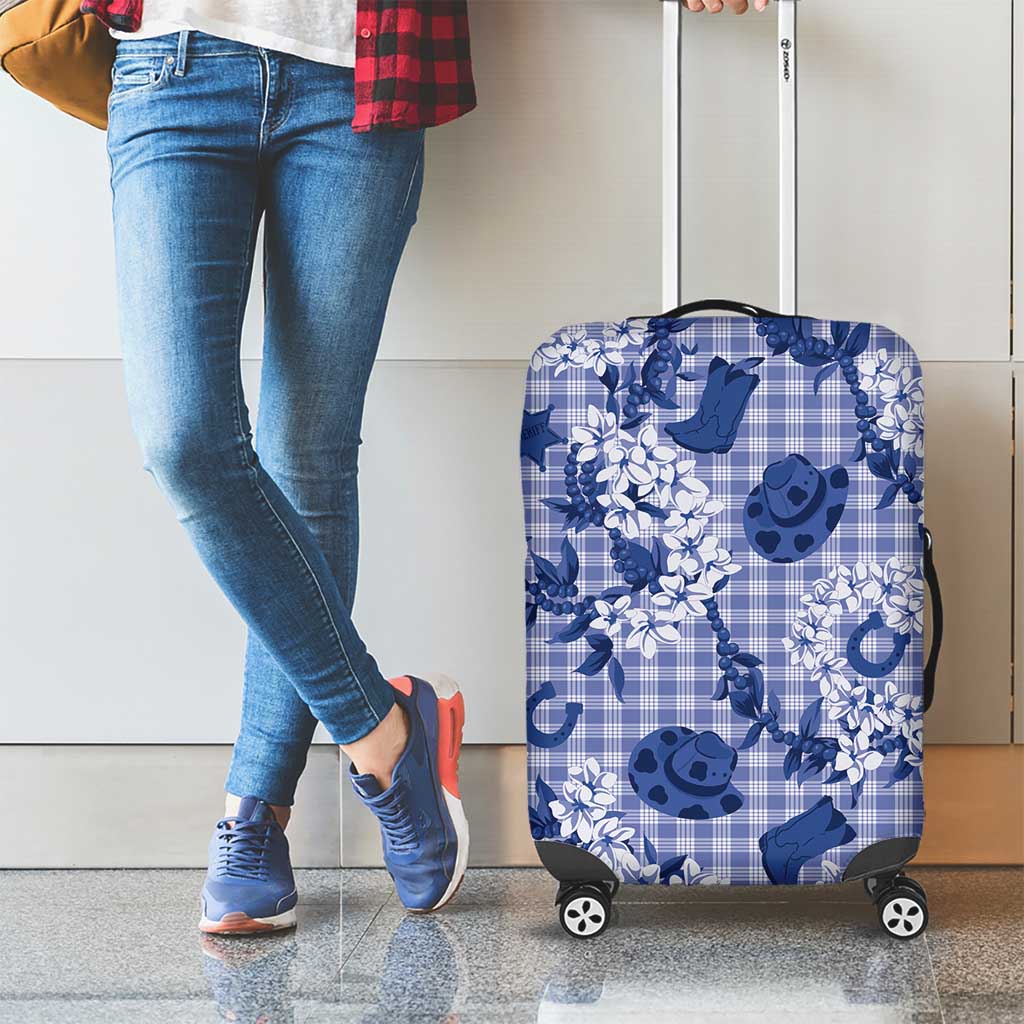 Mokihana Maile Ilima Leis Paniolo Palaka Luggage Cover Hawaiian Polu Spirit - Polynesian Pride