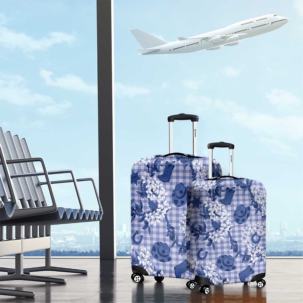 Mokihana Maile Ilima Leis Paniolo Palaka Luggage Cover Hawaiian Polu Spirit - Polynesian Pride